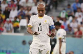 André Ayew durante a Copa do Mundo de 2022 por Gana –