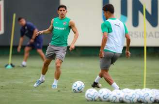 Canobbio também esteve presente no treino do Fluminense –
