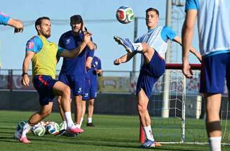 Atividade de preparação dos jogadores da Bélgica –