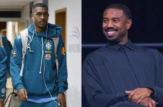 Michael B. Jordan reage ao gol de Rayan com a bandeira do Brasil –