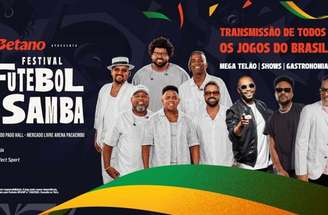 As atrações do Festival Futebol & Samba –