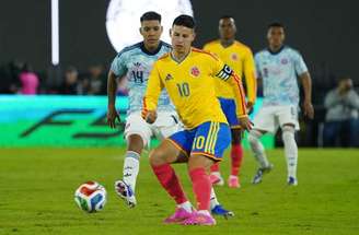 James Rodríguez é uma das referências técnicas da Colômbia-