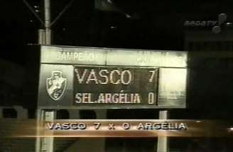 Jogo amistoso entre Vasco e a seleção da Argélia em 2000 –