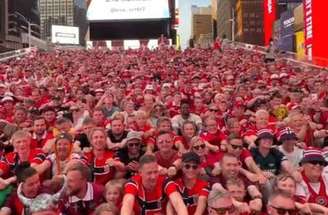 Noruegueses fizeram a festa na Times Square –