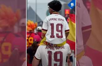 Lamine Yamal marcou o primeiro gol da Espanha na partida contra a Arábia Saudita, neste domingo –
