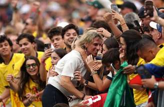 Plata comemora seu gol contra a Alemanha –