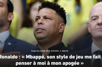Mbappé recebeu muitos elogios do ex-atacante Ronaldo –
