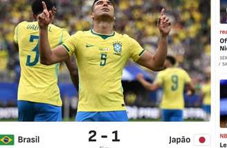 Imprensa internacional repercute vitória do Brasil contra o Japão –