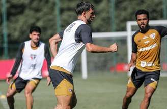 Lucas Moura no CT do São Paulo –