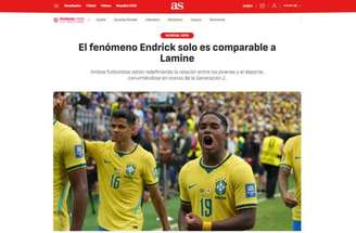 Jornal espanhol coloca Endrick no mesmo patamar de Lamine Yamal –