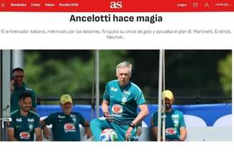 Jornal espanhol exalta trabalho de Ancelotti na Seleção Brasileira –