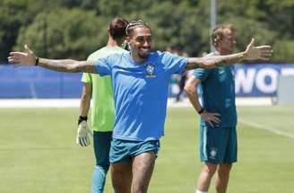 Raphinha em treino da última sexta-feira –