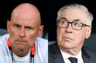 Solbakken durante o jogo entre Brasil e Noruega –
