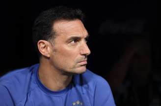 Lionel Scaloni durante Argentina e Egito nesta terça –