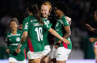 Pati Maldaner fez o segundo gol palmeirense no jogo contra as paraguaias nesta quinta-feira (9) –