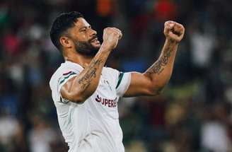 Hulk celebra gol do Fluminense –