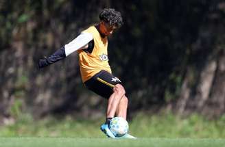 Treino do Botafogo na véspera da partida contra o Santos –