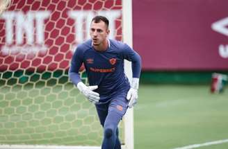 Vitor Eudes em treino pelo Fluminense –