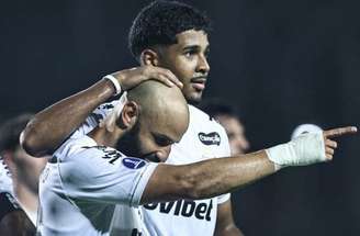 Rony marcou seu segundo gol com a camisa do Santos –