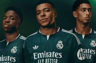 Real Madrid lança camisa reserva na cor verde para a temporada 2026/27 –