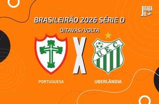Portuguesa tenta reverter desvantagem de dois gols diante do Uberlândia-
