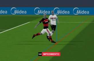 Samuel Lino estufou a rede, mas nova tecnologia assinalou impedimento no lance –