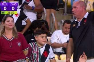 Família viralizou durante o clássico disputado no Maracanã –