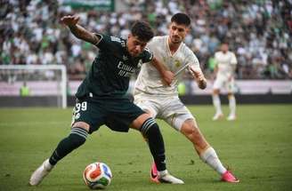 Mario Rivas abriu o placar para os merengues no amistoso contra o Ferencvaros –