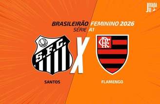 Santos e Flamengo fazem o jogão do Brasileirão feminino na manhã deste domingo.