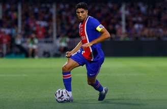Hakimi, do PSG, teve uma atuação abaixo do esperado –