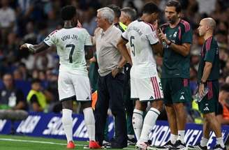 Vini Jr em ação na vitória do Real Madrid sobre o Espanyol –