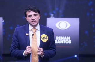 O candidato em debate da Band e do Estadão