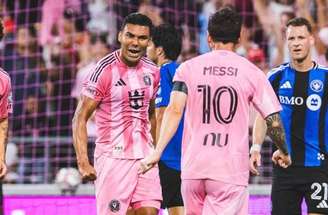 Casemiro festeja seu primeiro gol pelo Inter Miami na goleada sobre o CF Montréal –