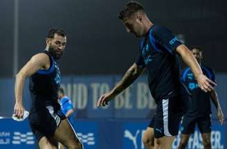 Momento do último gol marcado por Benzema com a camisa do Al-Hilal –