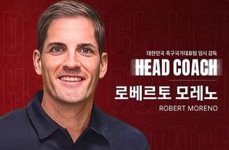 Roberto Moreno assume a Coreia do Sul com vasto currículo internacional –