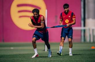 Treino do Barcelona se preparando para mais um desafio em La Liga –