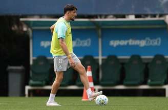 Piquerez em ação com a camisa do Palmeiras na temporada –