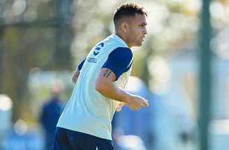 Lautaro Martínez volta a comandar o ataque da Inter de Milão, neste domingo, diante da Udinese. reprodução/x