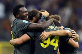 Momento do gol marcado por Carlos Augusto na virada da Inter sobre a Udinese –