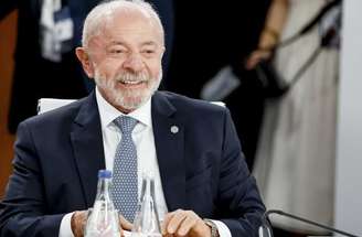 Luiz Inácio Lula da Silva, durante reunião com o Presidente da Federação Internacional de Futebol (FIFA), Gianni Infantino –