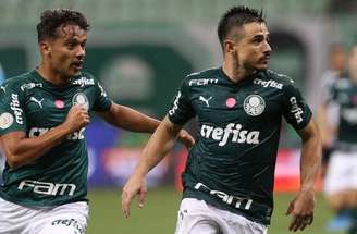 Gustavo Scarpa e Willian quando atuavam pelo Palmeiras –