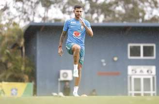 Bruno Guimarães durante treino do Brasil para primeiro amistoso do ciclo de 2030 contra a Austrália, em Brisbane - 