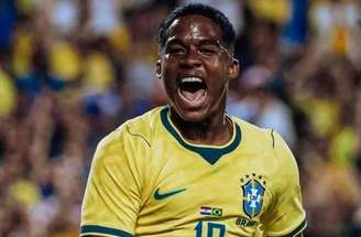 Endrick tem 21 jogos pela Seleção Brasileira –