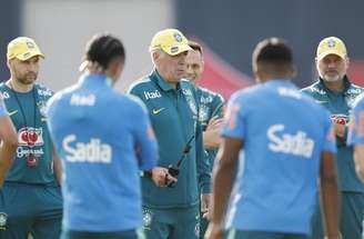 Raphinha em treino da Seleção –