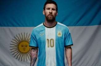 Messi no treino antes do amistoso com Benim, em Buenos Aires – Divulgação/Selección Argentina