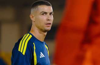 Cristiano Ronaldo em treino do Al Nassr –