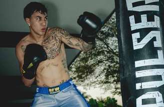 Kaio Jorge em treino de boxe após vitória sobre o São Paulo –