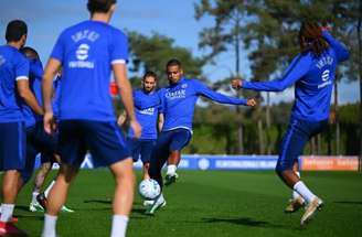 Atividade de preparação dos jogadores da Inter antes de receber o Parma –