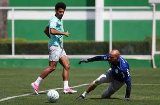 Evangelista está em alta pelo Palmeiras e ganhou elogios de Abel Ferreira –
