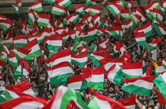 Torcida do Fluminense preparou mais uma festa com bandeiras –